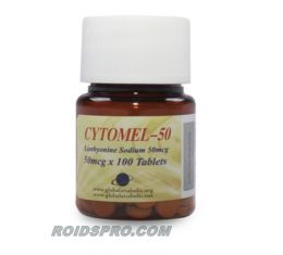 Cytomel-50 for sale | T3 Liothyronine 50 mcg x 100 tablets | Global Anabolic